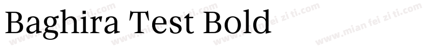 Baghira Test Bold字体转换